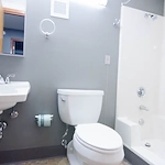 Ligutti Tower independent senior living apartment bathroom