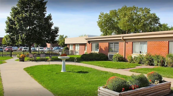 Beautiful enclosed courtyard