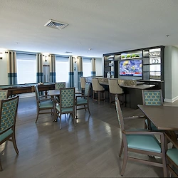 Allegro Fleming Island, senior living community offering independent living, assisted living, memory care, and respite care in Fleming Island, FL, activities room and social area