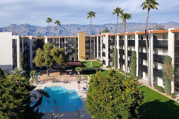 View of the Catalina Mountains from the 4th floor