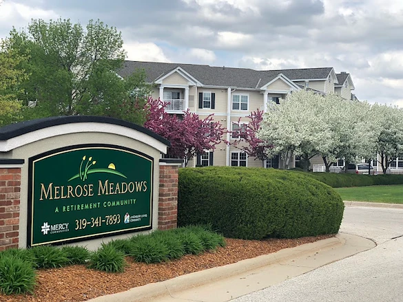 Melrose Meadows outdoor entrance sign