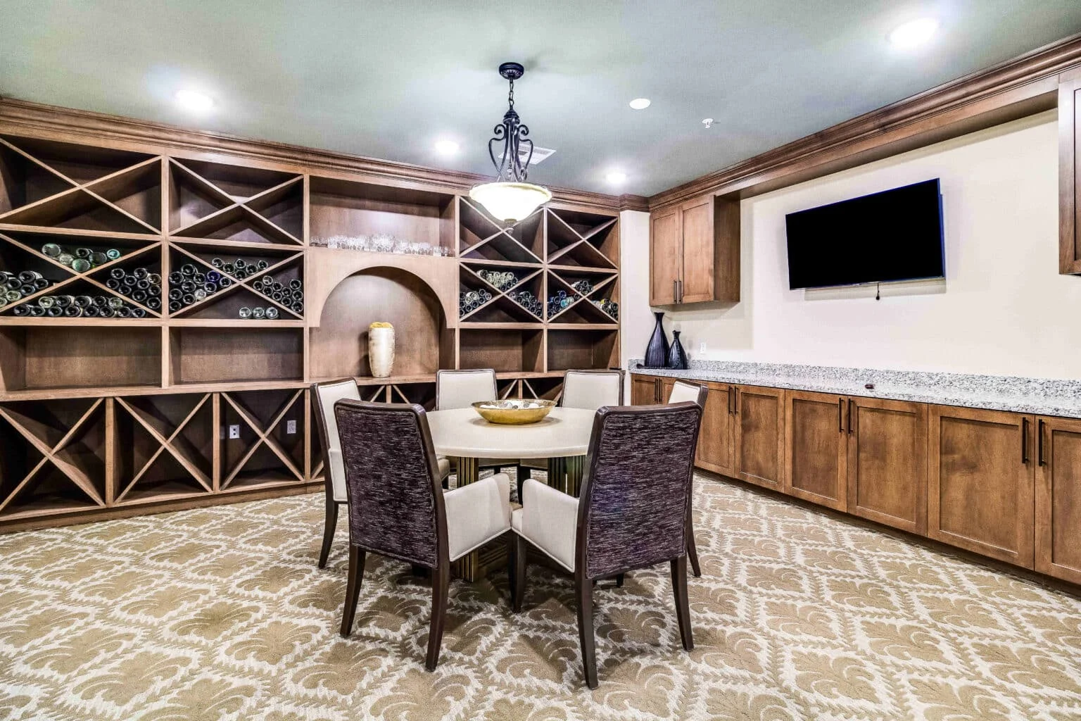 Dining area at The Vincent Senior Living Community