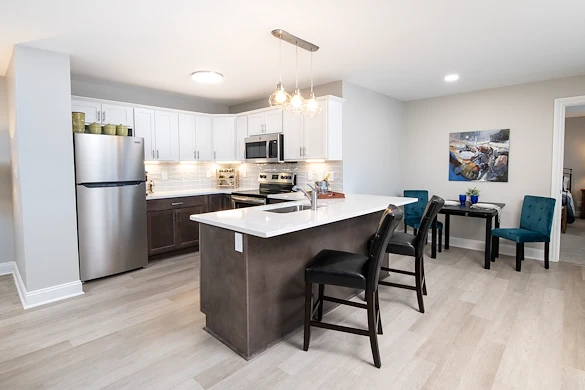Glacier Hills Senior Living apartment kitchen