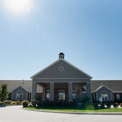 Coventry Meadows Senior Living in Fort Wayne, IN front entrance exterior