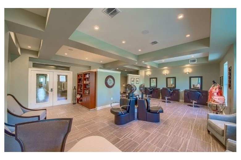 Beauty salon at Verena at Leander Senior Living 
