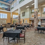 The Chateaus at Montclair Senior Memory Care in Shreveport, LA dining room