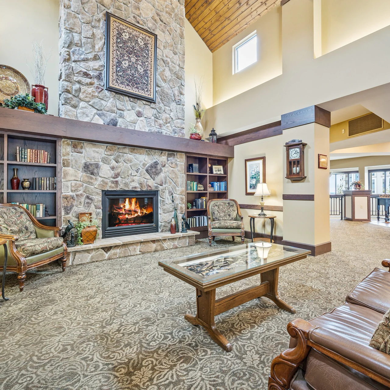 Ecumen Lakeshore Senior Living Front Entrance Lobby