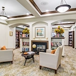 Cottonwood Estates Gracious Retirement Living Hawthorn Senior Independent Living in Alpharetta, Georgia library