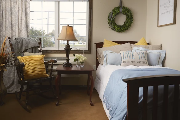 StoneBridge Memory Care Bedroom