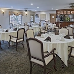 American House Stone senior living community offering independent living and respite care in Rochester Hills, MI, formal dining room