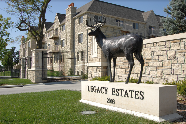 Main Entrance of Legacy Estates on 72nd & Van Dorn, Lincoln NE