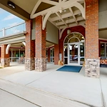 Front entrance of Gaines Park Senior Living
