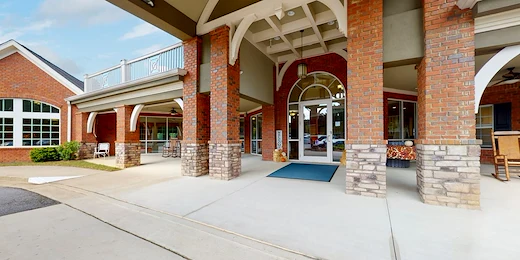 Front entrance of Gaines Park Senior Living