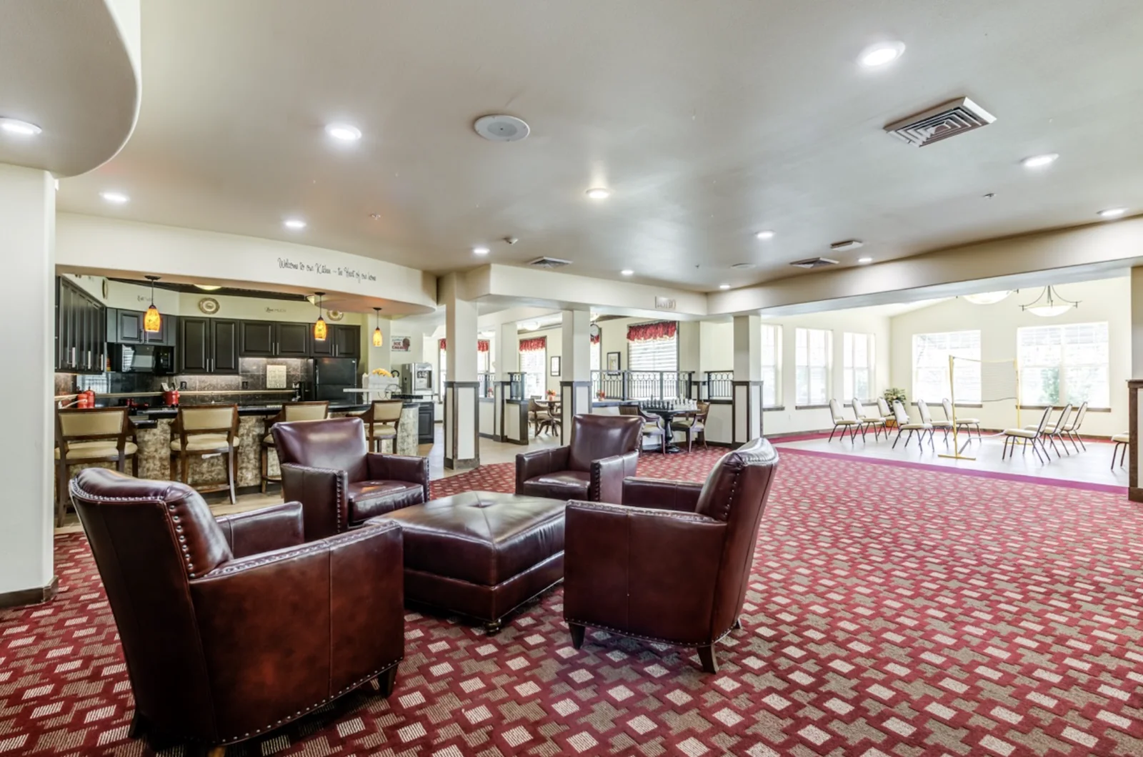 Alexis Estates Gracious Retirement Living by Hawthorn Senior Living, independent living in Allen, TX, common area with  seating