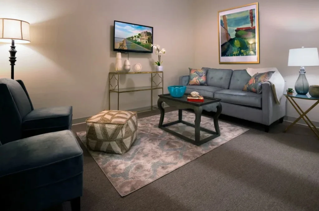 The Blake at Carnes Crossroads lounge area