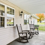 Bennett Place in New Albany, IN, front porch