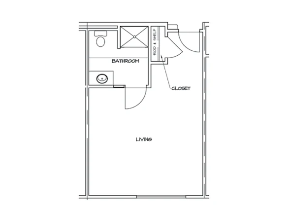 Assisted Living Studio Apartment 