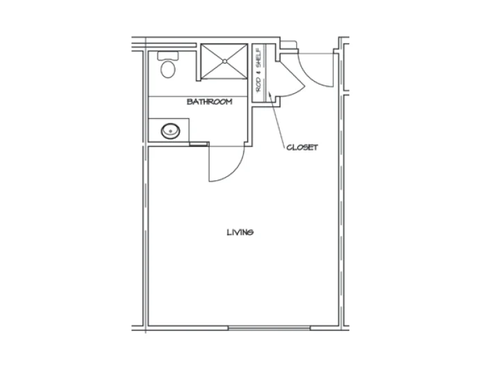 Assisted Living Studio Apartment 