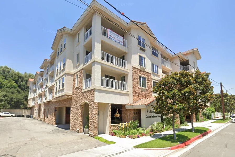 Scholl Canyon Estates Gracious Retirement Living Hawthorn Senior Independent Living in Glendale, California front exterior