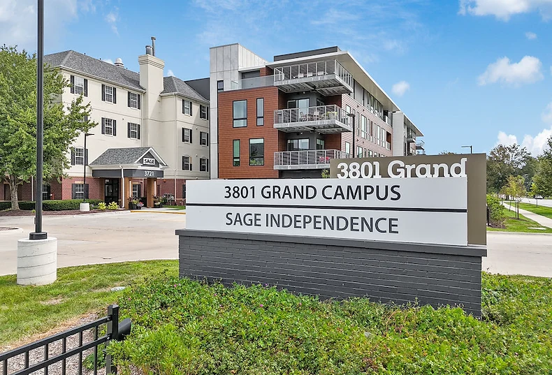 Sage Independence, Independent Living in Des Moines, IA front exterior