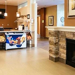 The Neighborhoods of White Lake Senior Living bar and lounge area