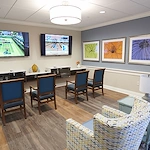 Allegro Richmond Heights senior living offering assisted living, memory care, and respite care in Richmond Heights, MO, media room/theatre