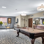 Colonial Gardens Gracious Retirement Living Hawthorn Senior Independent Living in Beverly, Massachusetts billiards table game room