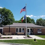 United Manor independent senior living in DeWitt, Iowa front exterior