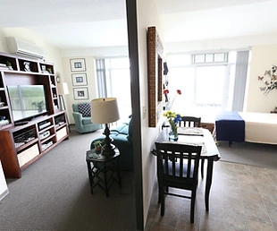 Plymouth Place independent living studio apartment