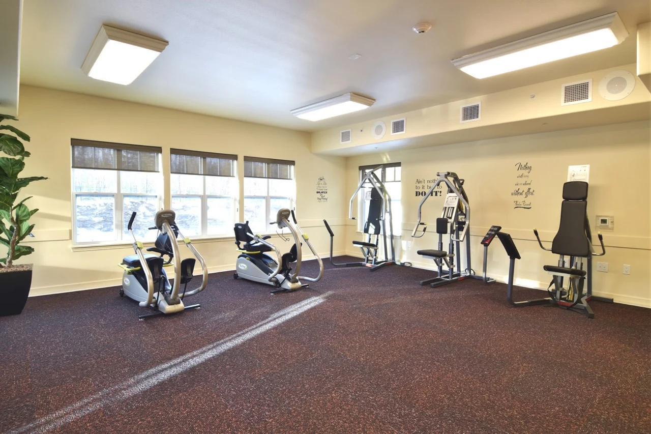 Ashton Gardens Gracious Retirement Living Hawthorn Senior Living Community in Portland, Maine gym fitness center