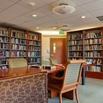 Lenox on the Lake senior living community offering assisted living and memory care in Lauderhill, FL, library