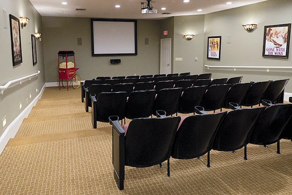 Brookdale Franklin Independent Living in Franklin, TN, movie theatre
