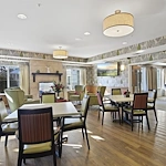 Dining area at the Waters on 50th