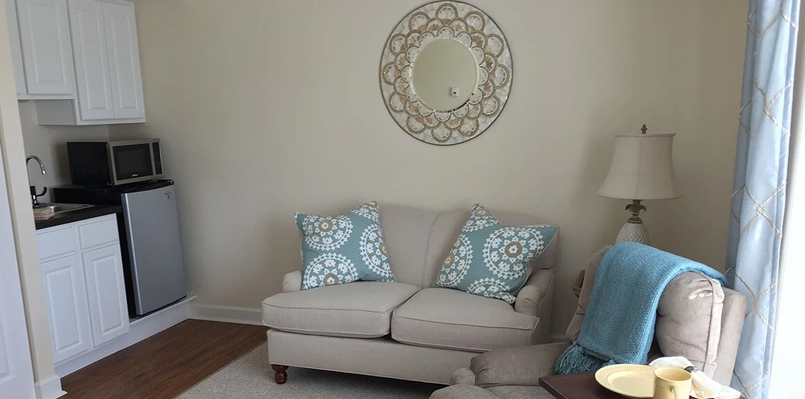 Westminster Village North Senior Living apartment sitting area