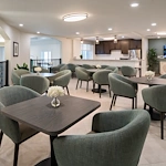 Charter Senior Living of Brookfield gathering tables