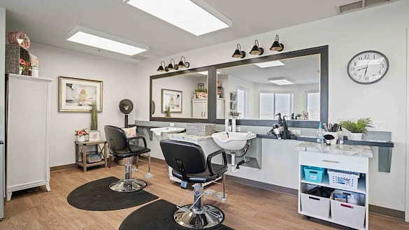Pioneer Valley Lodge Gracious Retirement Living Hawthorn Senior Independent Living in North Logan, Utah beauty hair salon