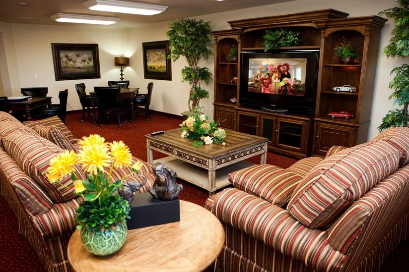 Liberty Heights Gracious Retirement Living Hawthorn Senior Independent Living in Rockwall, Texas living room