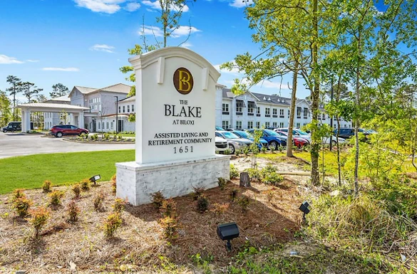 The Blake at Biloxi sign