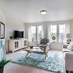 Providence Meadows Gracious Retirement Living Hawthorn Senior Independent Living in Charlotte, North Carolina apartment living room