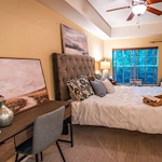 The Stafford Senior Living in Lake Oswego, Oregon apartment bedroom