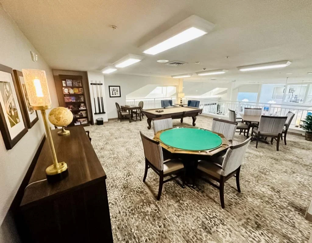 Camden Springs Gracious Retirement Living Hawthorn Senior Independent Living in Elk Grove, California game room