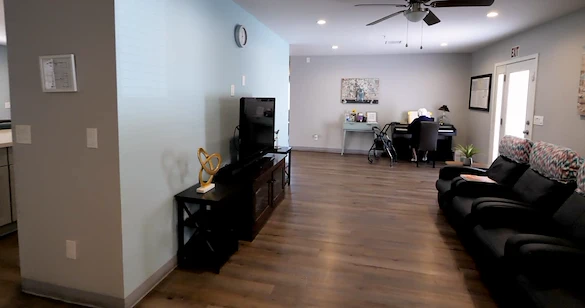 Legato Living Residential Memory Care at Old Town senior living community offering assisted living and memory care in Scottsdale, AZ, community living room