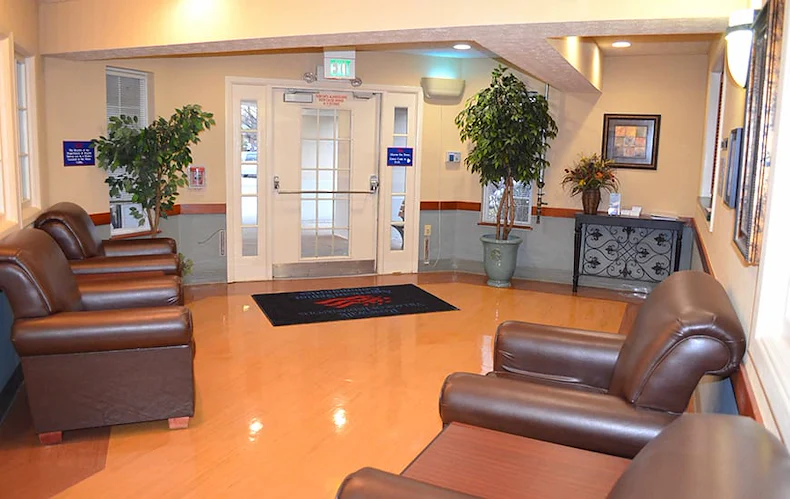 Rosewalk at Lutherwoods Assisted Senior Living in Indianapolis, IN front interior entrance