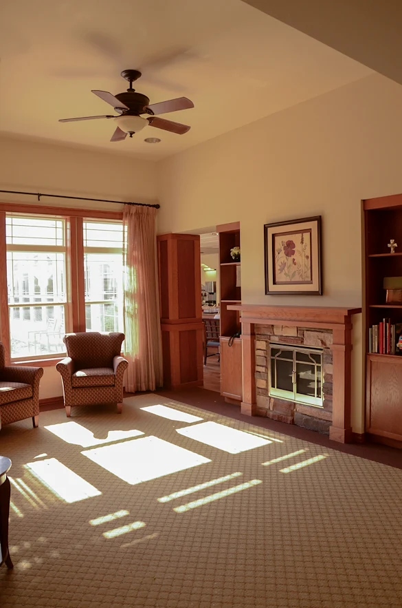 Enjoy time next to the fire in one of our hearth rooms while socializing with friends.