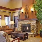 The Arbor at Avamere Court Assisted Senior Living in Keizer, Oregon fireplace