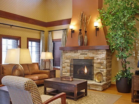 The Arbor at Avamere Court Assisted Senior Living in Keizer, Oregon fireplace