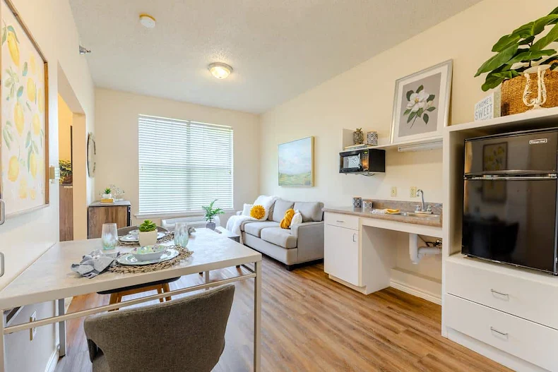 Senior living apartment
