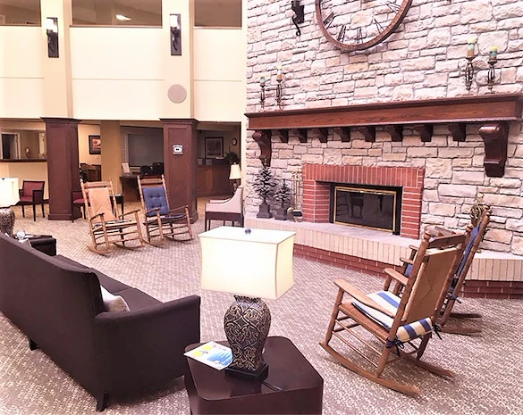 Ascension Living Via Christi Village Georgetown Senior Independent Living in Wichita, Kansas fireplace