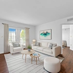 Sage Independence, Independent Living in Des Moines, IA newly renovated furnished apartment living room