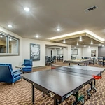 Watermere McKinney senior living community offering active adult living and independent living in McKinney, TX, activities room with table tennis